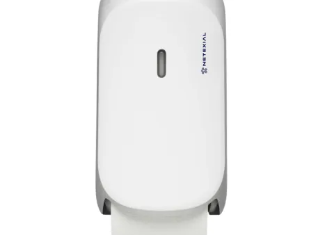 distributeur de papier toilette netexial double roll blanc