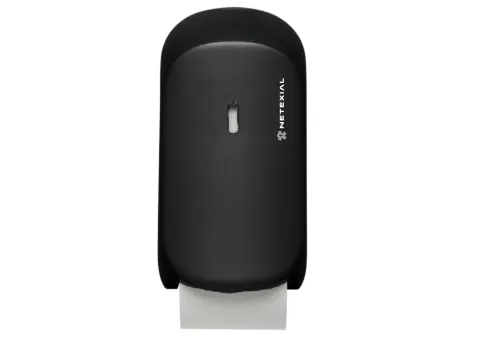 distributeur de papier toilette netexial double rouleau noir