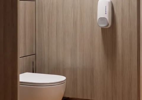 distributeur desinfectant toilettes