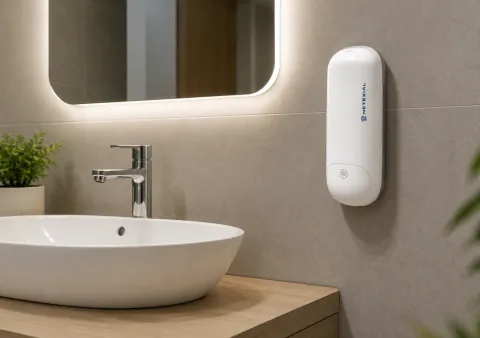 ditributeur savon blanc