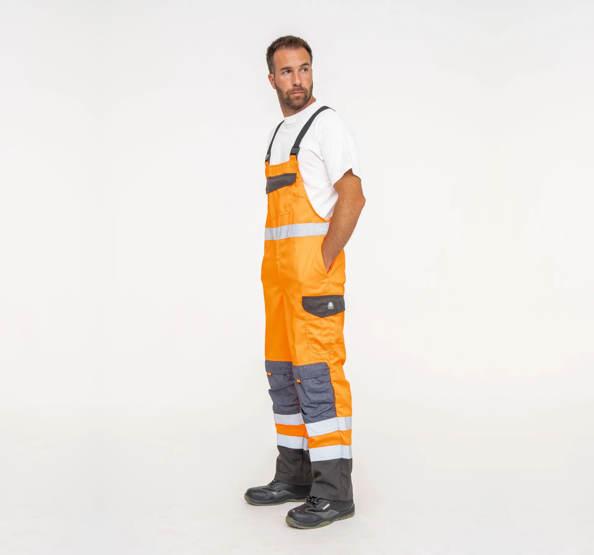 cote salopette delta haute visibilite orange